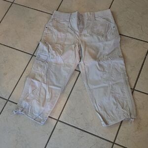 Style & Co. Light Beige Cargo Capris
